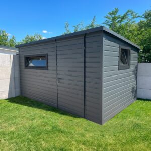 Vrtna hiška 3,5x2,5 m - temni grafit mat